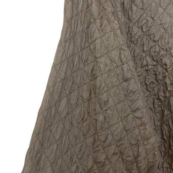 EILEEN FISHER QUILTED TUSSAH DIAMOND SILK MAGNETIC CLOSURE JACKET SIZE LARGE. - Picture 13 of 13